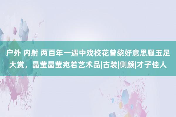 户外 内射 两百年一遇中戏校花曾黎好意思腿玉足大赏，晶莹晶莹宛若艺术品|古装|侧